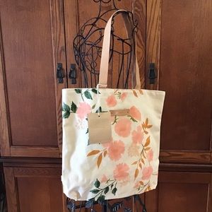 Personalized Whitney Canvas & leather tote